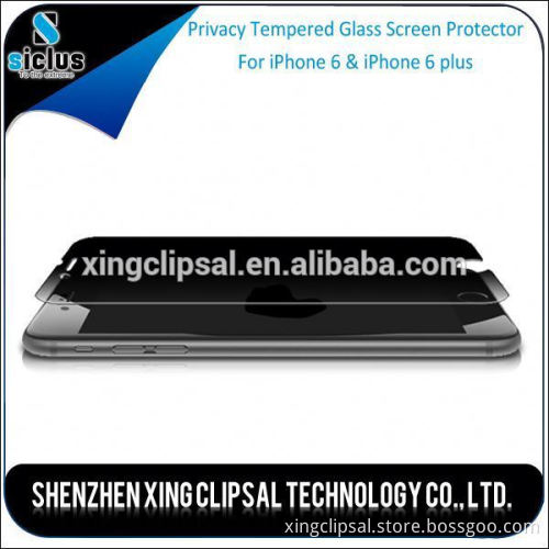 Premium 2-Way Privacy Ballistic Tempered Glass Screen Protector for iPhone 6 Plus
